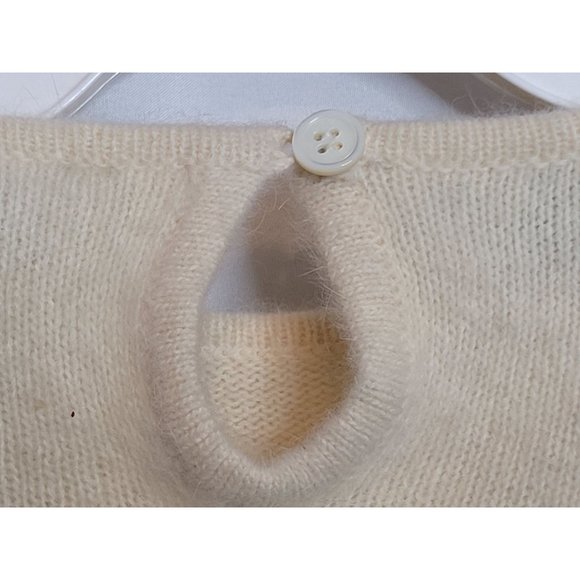 Vintage Sweater Christian Aujard Pastel Abstract Pullover Small Shoulder Pads - Picture 7 of 9